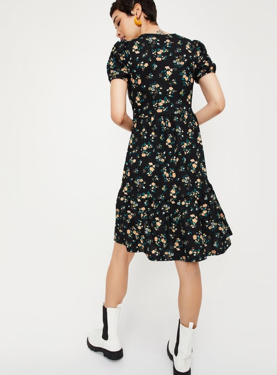 Women Printed Fit and Flare Dress