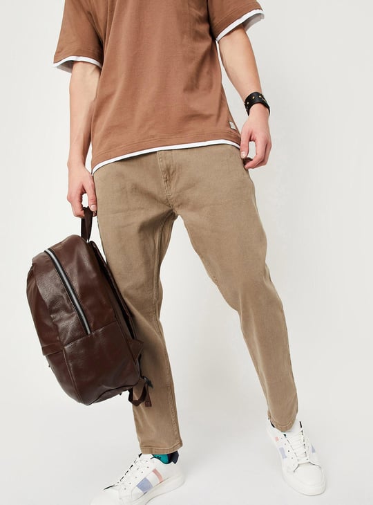 Men Relaxed Fit Coloured Jeans