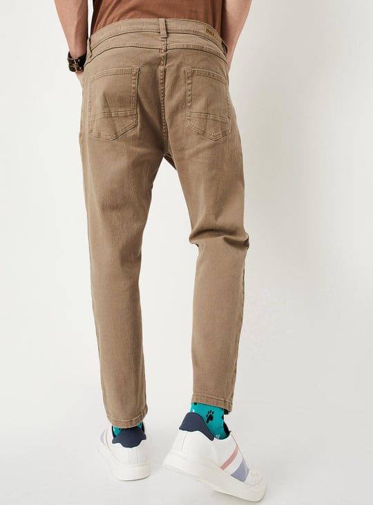 Men Relaxed Fit Coloured Jeans