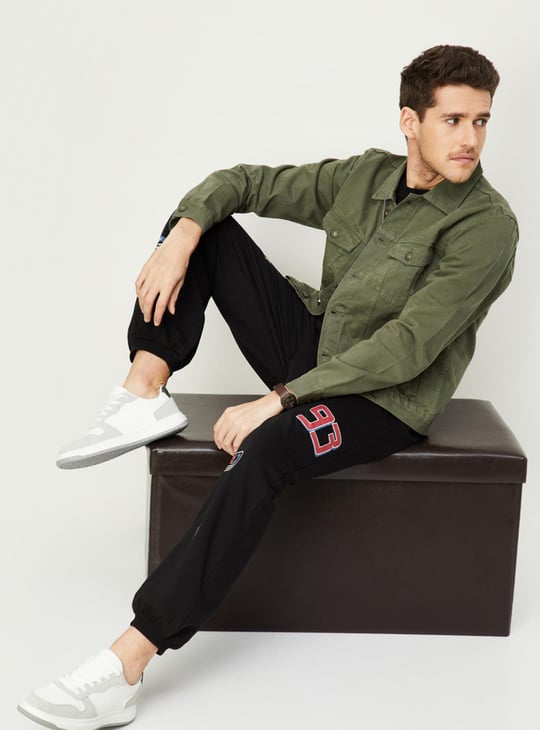 Men Solid Denim Jacket