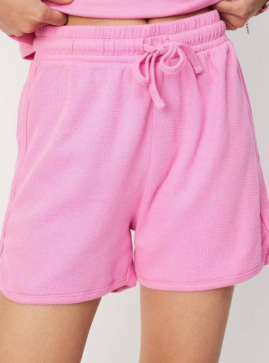 Girls Knit Cotton Casual Shorts