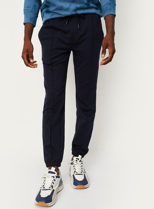 Men Athleisure Joggers with Zip Pockets