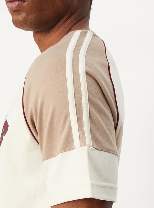 Men Raglan Sleeve Graphic T-shirt