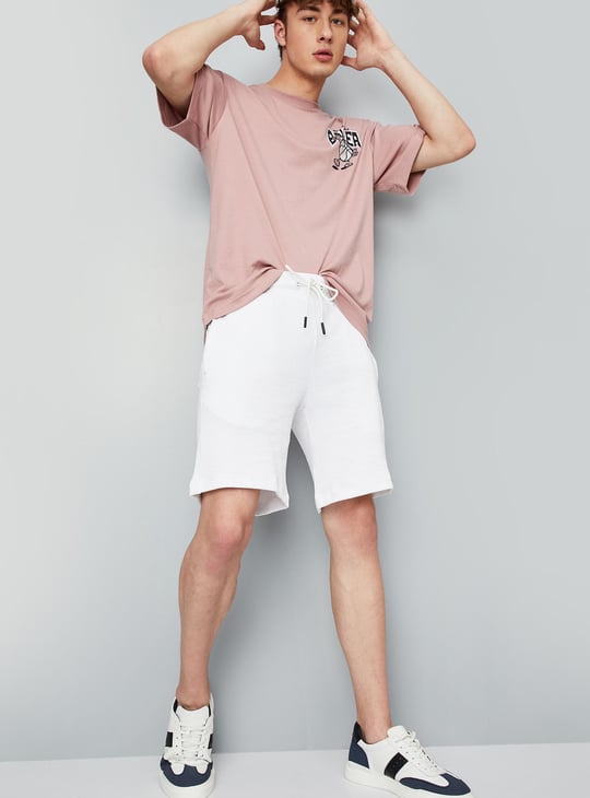 Men Textured Athleisure Shorts