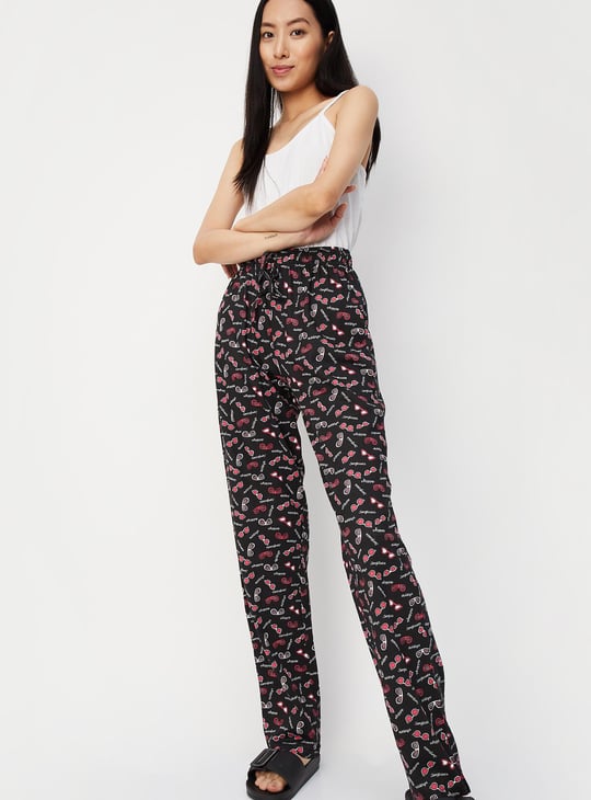 Women Printed Full-Length Pyjamas