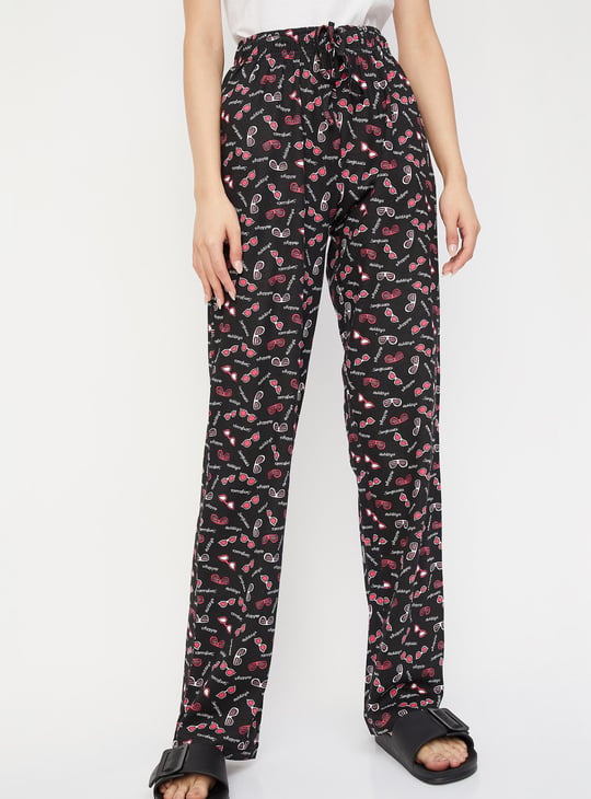 Women Printed Full-Length Pyjamas