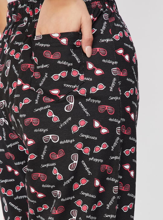 Women Printed Full-Length Pyjamas