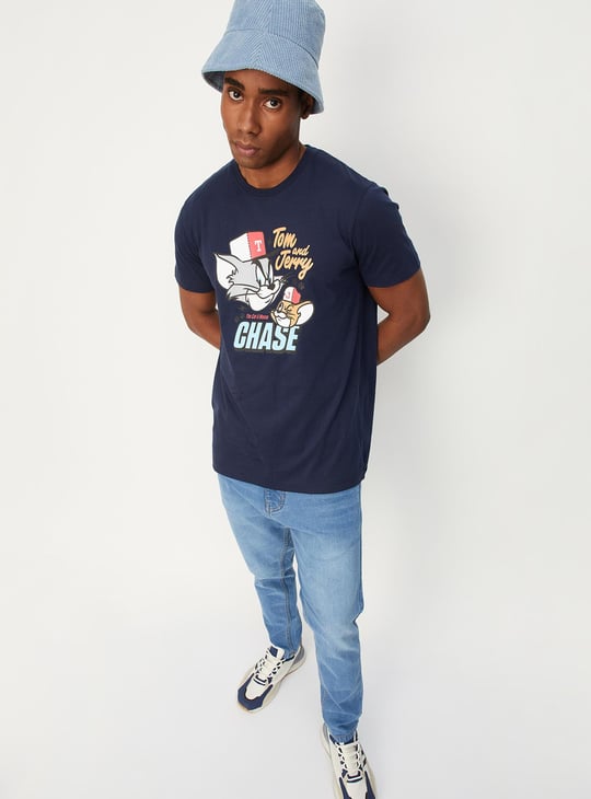 Men Tom and Jerry Slim Fit T-shirt
