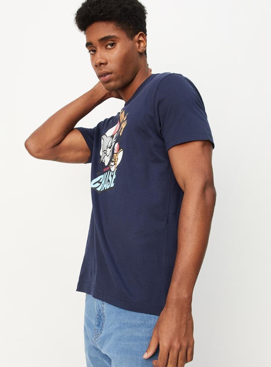 Men Tom and Jerry Slim Fit T-shirt