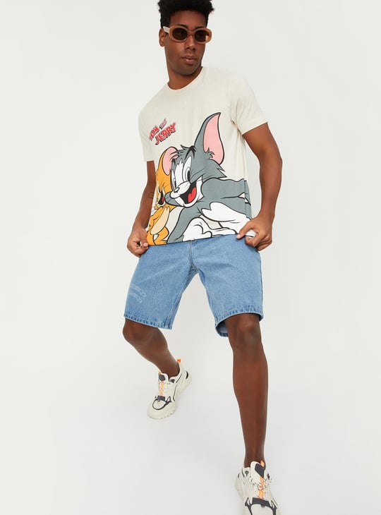 Men Tom & Jerry Slim Fit T-shirt
