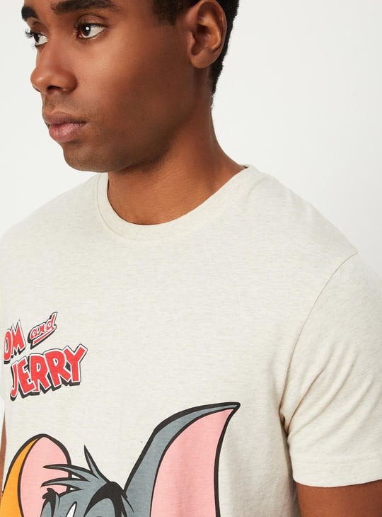Men Tom & Jerry Slim Fit T-shirt