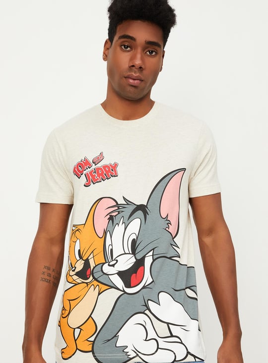 Men Tom & Jerry Slim Fit T-shirt
