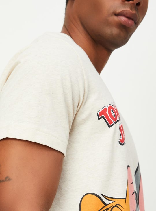Men Tom & Jerry Slim Fit T-shirt