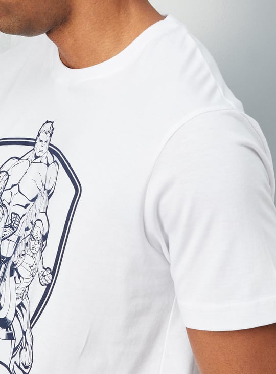 Men Slim Fit Avengers T-shirt
