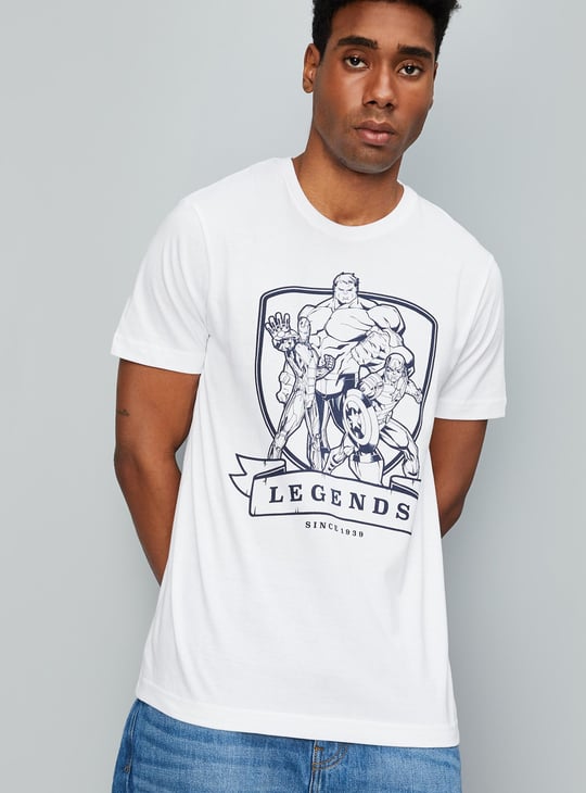 Men Slim Fit Avengers T-shirt
