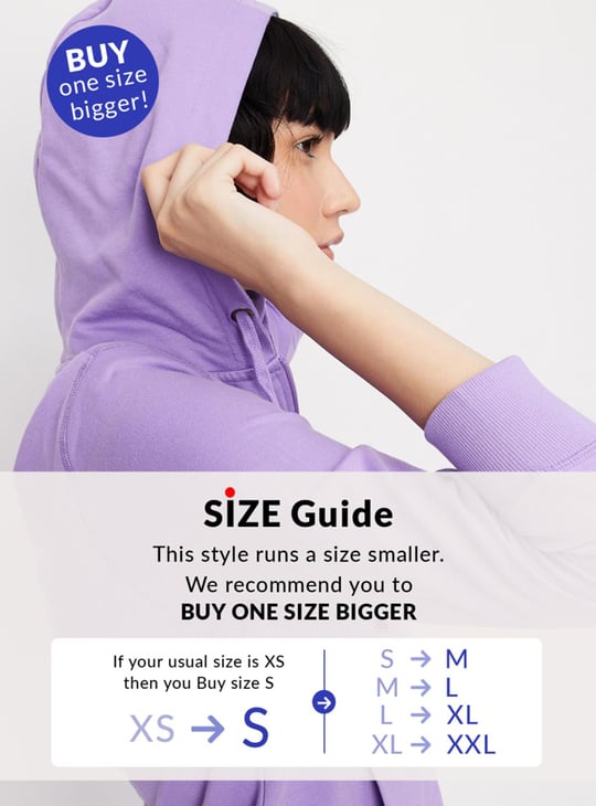 Women Solid Zip-Through Hoodie