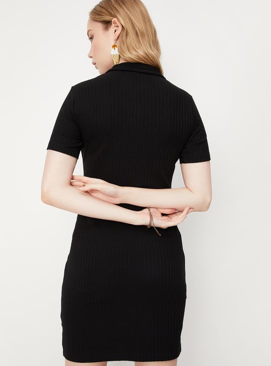 Women Rib Knit Bodycon Dress