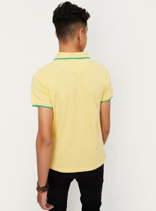 Boys Solid Polo T-shirt
