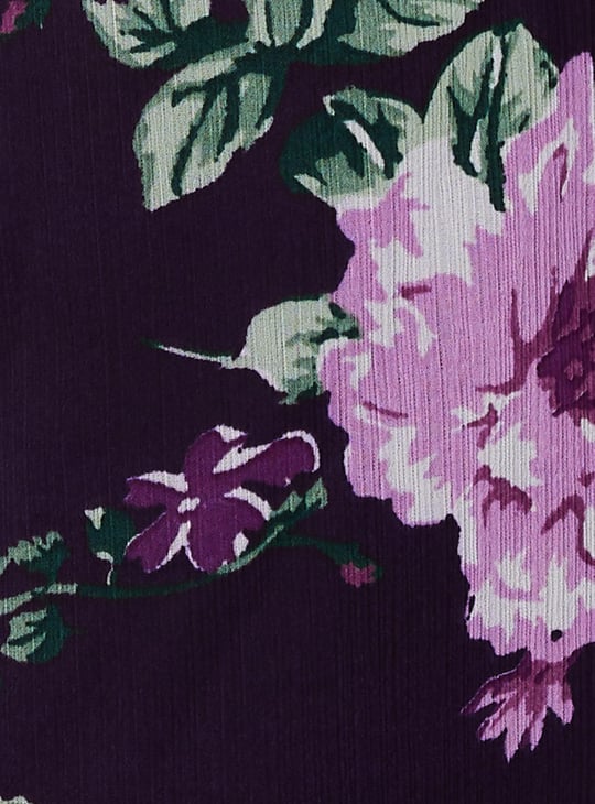 Women Printed Frill Blouse