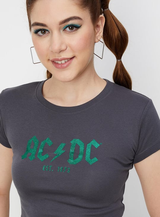 Women Cropped Graphic T-shirt