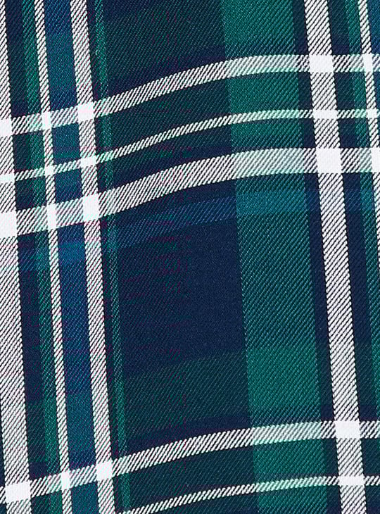 Women Checked Double Pocket Shirt