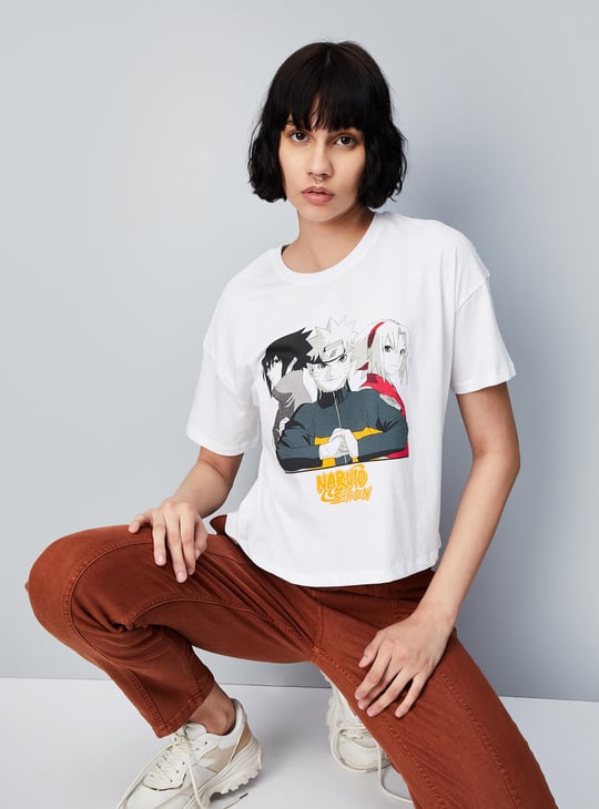 Women Naruto Printed T-shirt