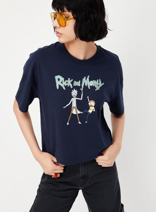 Women Rick & Morty Printed T-shirt