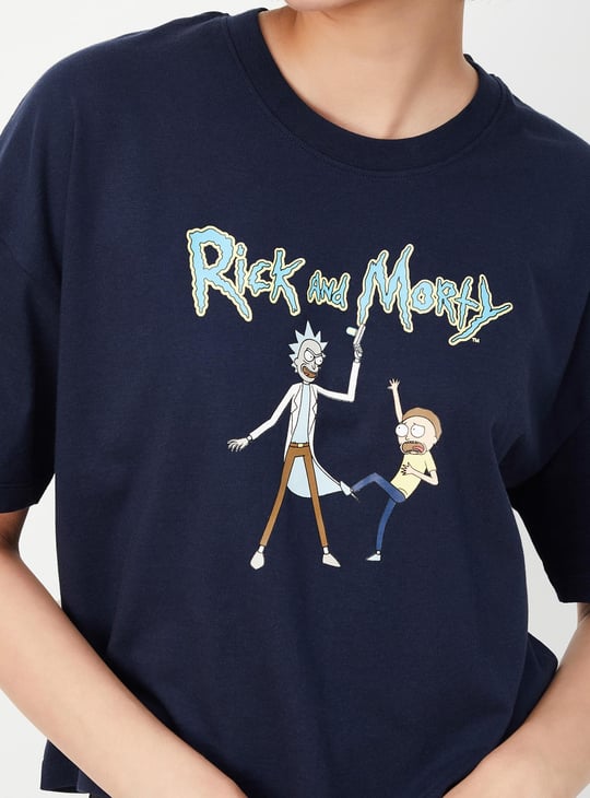 Women Rick & Morty Printed T-shirt