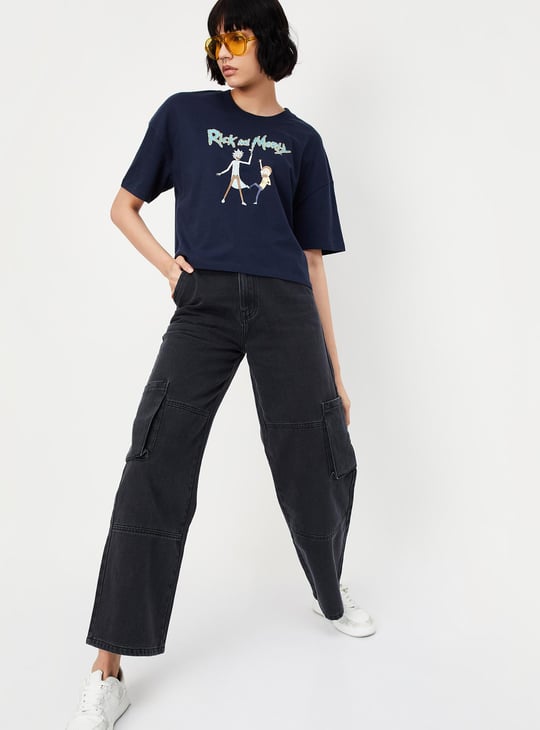 Women Rick & Morty Printed T-shirt