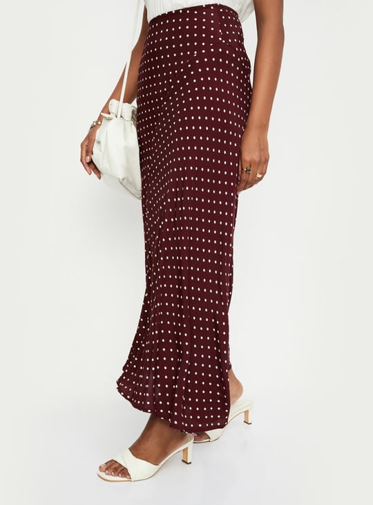 Next red spot maxi skirt best sale