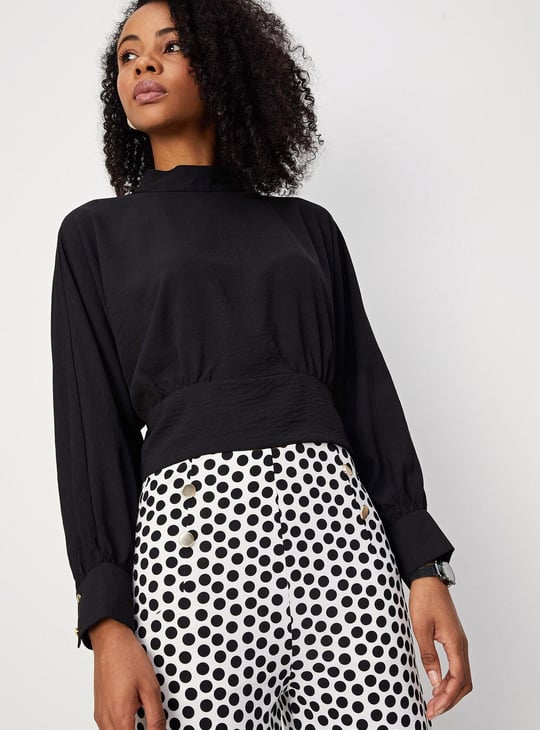 Women Batwing Sleeve Georgette Top