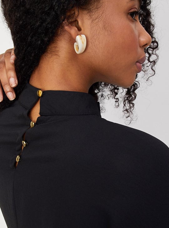 Women Batwing Sleeve Georgette Top