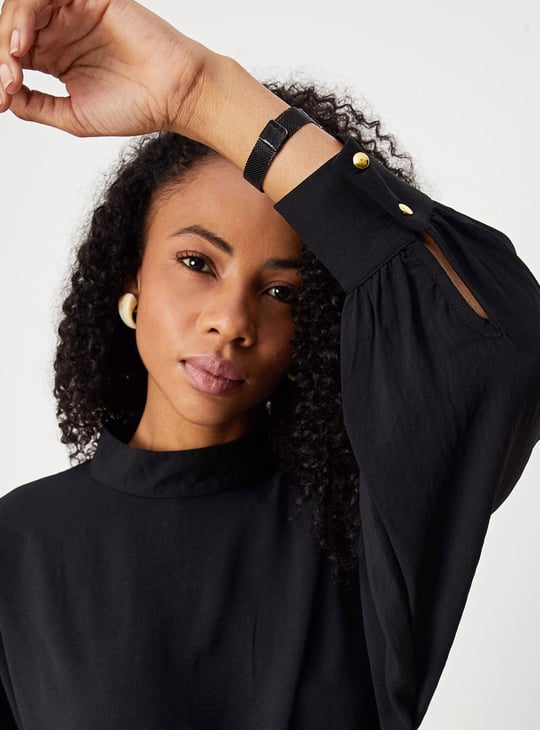 Women Batwing Sleeve Georgette Top