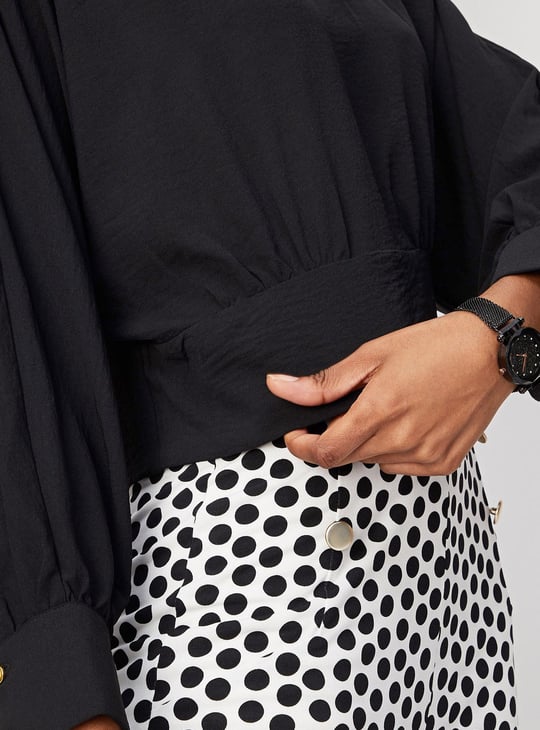 Women Batwing Sleeve Georgette Top