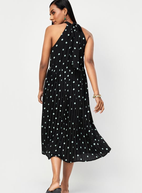 Women Printed Halter Neck Dress