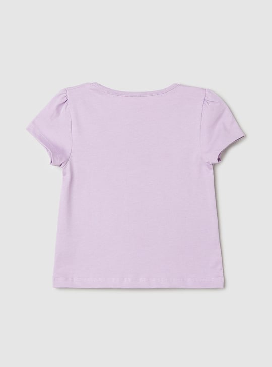 Girls Graphic Printed Knit T-shirt