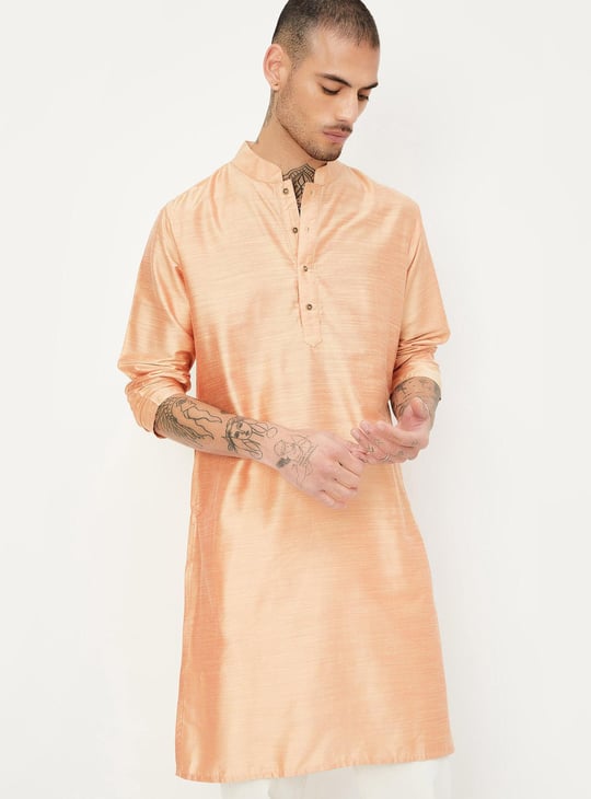 Men Solid Straight Kurta
