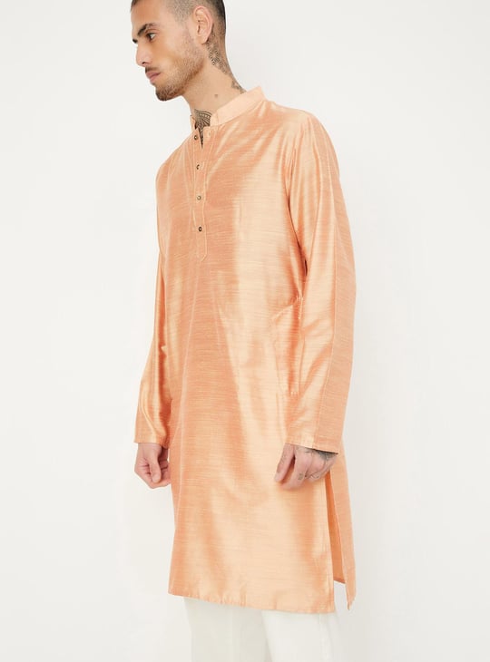 Men Solid Straight Kurta