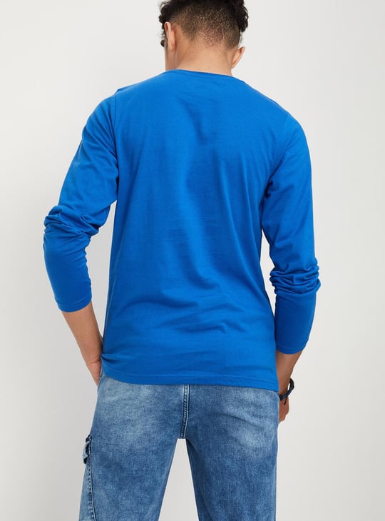 Boys Typographic Printed Cotton T-shirt