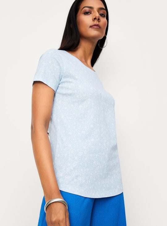 Women Printed Short Sleeve T-shirt