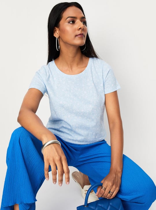 Women Printed Short Sleeve T-shirt
