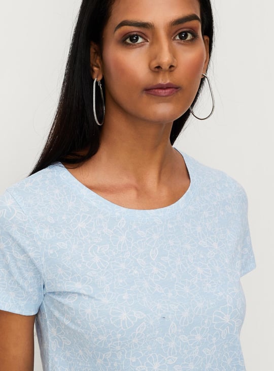 Women Printed Short Sleeve T-shirt