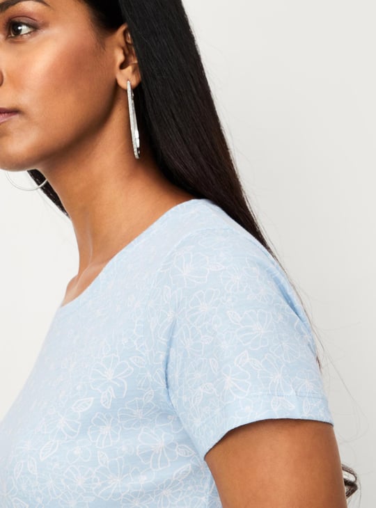 Women Printed Short Sleeve T-shirt