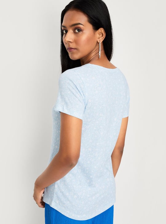 Women Printed Short Sleeve T-shirt