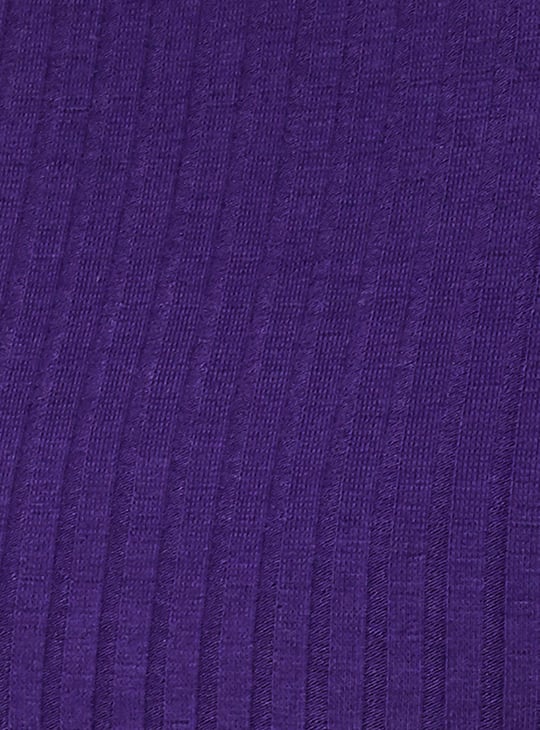 Women Knit Ruched Sleeve A-line Dress