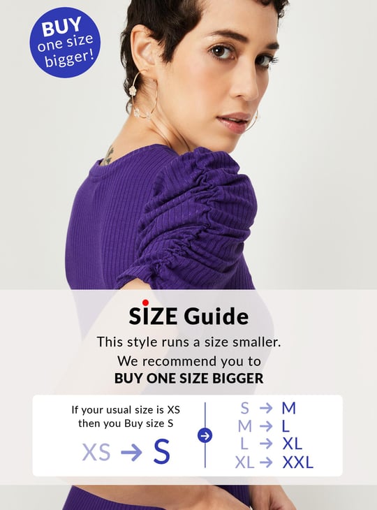 Women Knit Ruched Sleeve A-line Dress