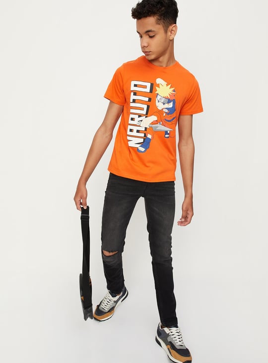 Boys Naruto Printed T-shirt