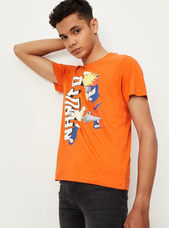 Boys Naruto Printed T-shirt