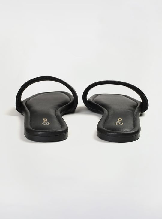 Women Woven Strap Flat Sandals