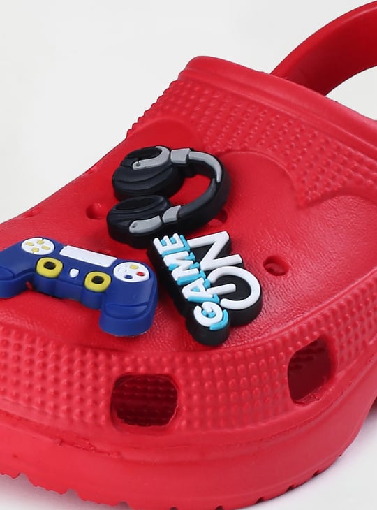 Boys Jibbitz Charm Clogs with Ankle Strap